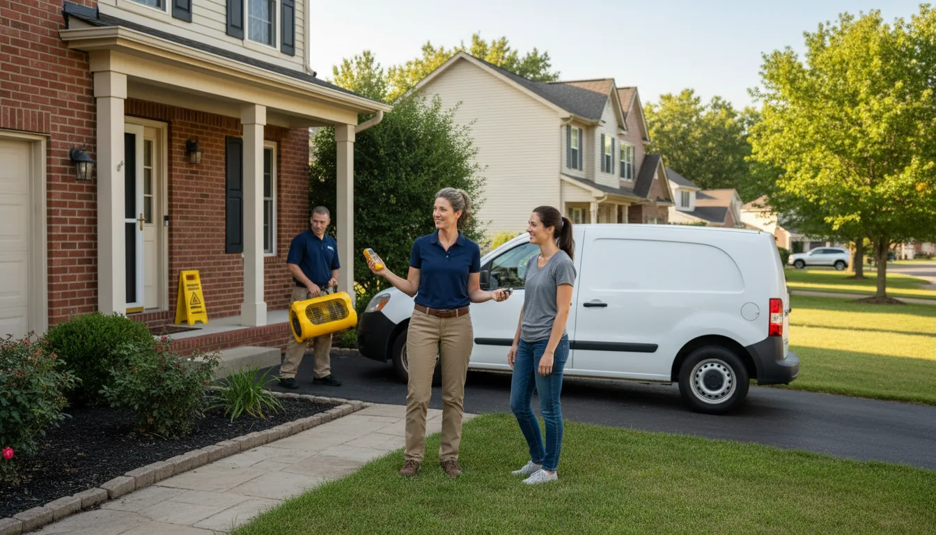 Residential water damage restoration in Golden Valley, AZ